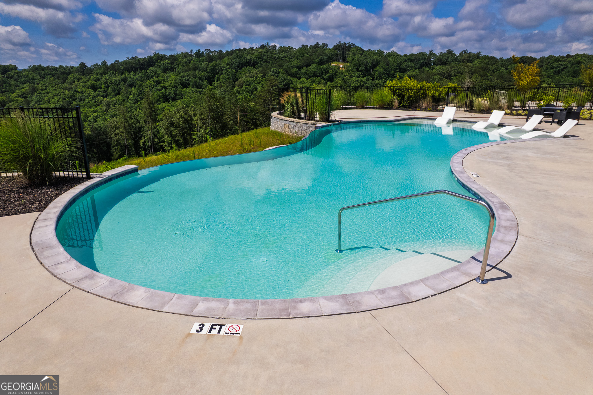 Lot 103 Blalock Mountain Road Talking Rock, GA 30175 - Photo 24 of 31 a view of a swimming pool with a yard and a garden