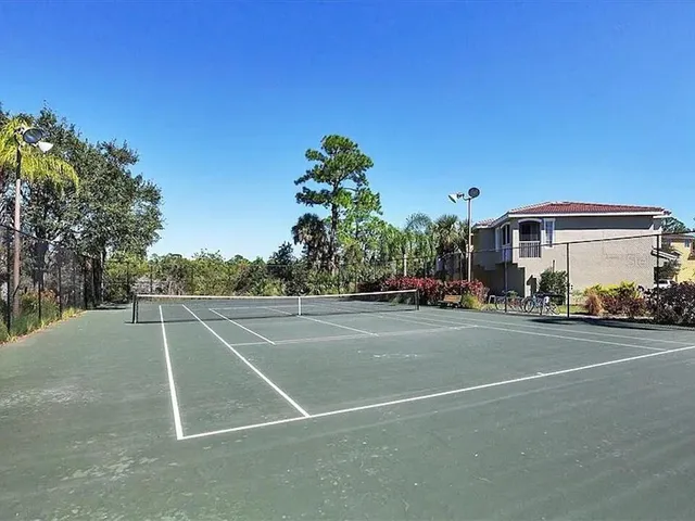 a view of a tennis court