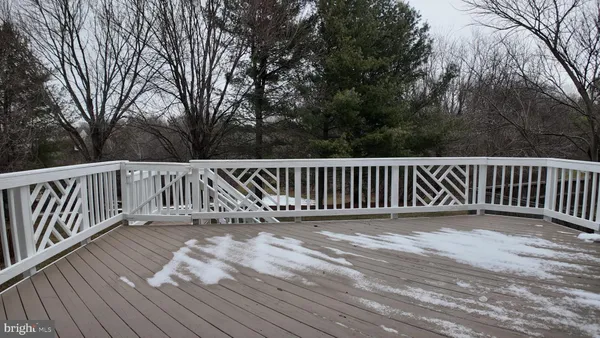 a view of wooden deck