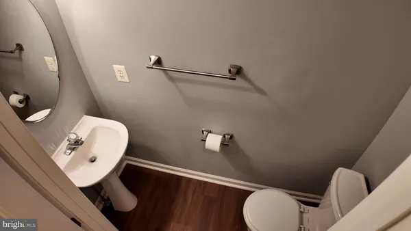 a bathroom with a toilet