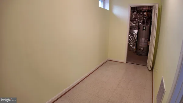 a close view of water heater room