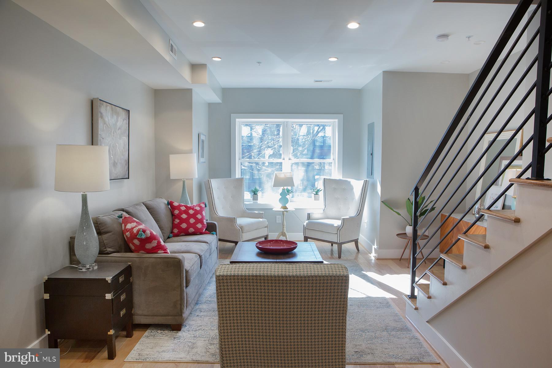 614 I Street Northeast, Unit 2 Washington, DC 20002 - Photo 1 of 48 Living Room, Picture Windows Hardwood Floors