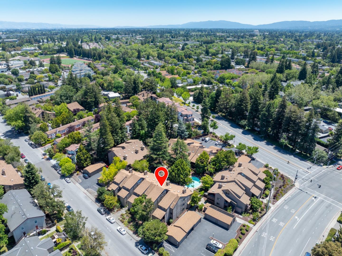2040 West Middlefield Road, Unit 12 Mountain View, CA 94043 - Photo 22 of 24 an aerial view of multiple house