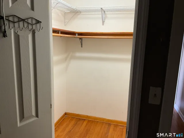 a close view of closet