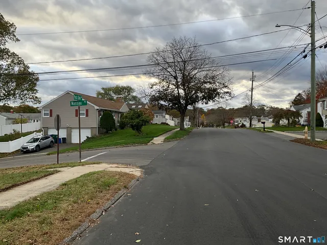 a view of a street with a street
