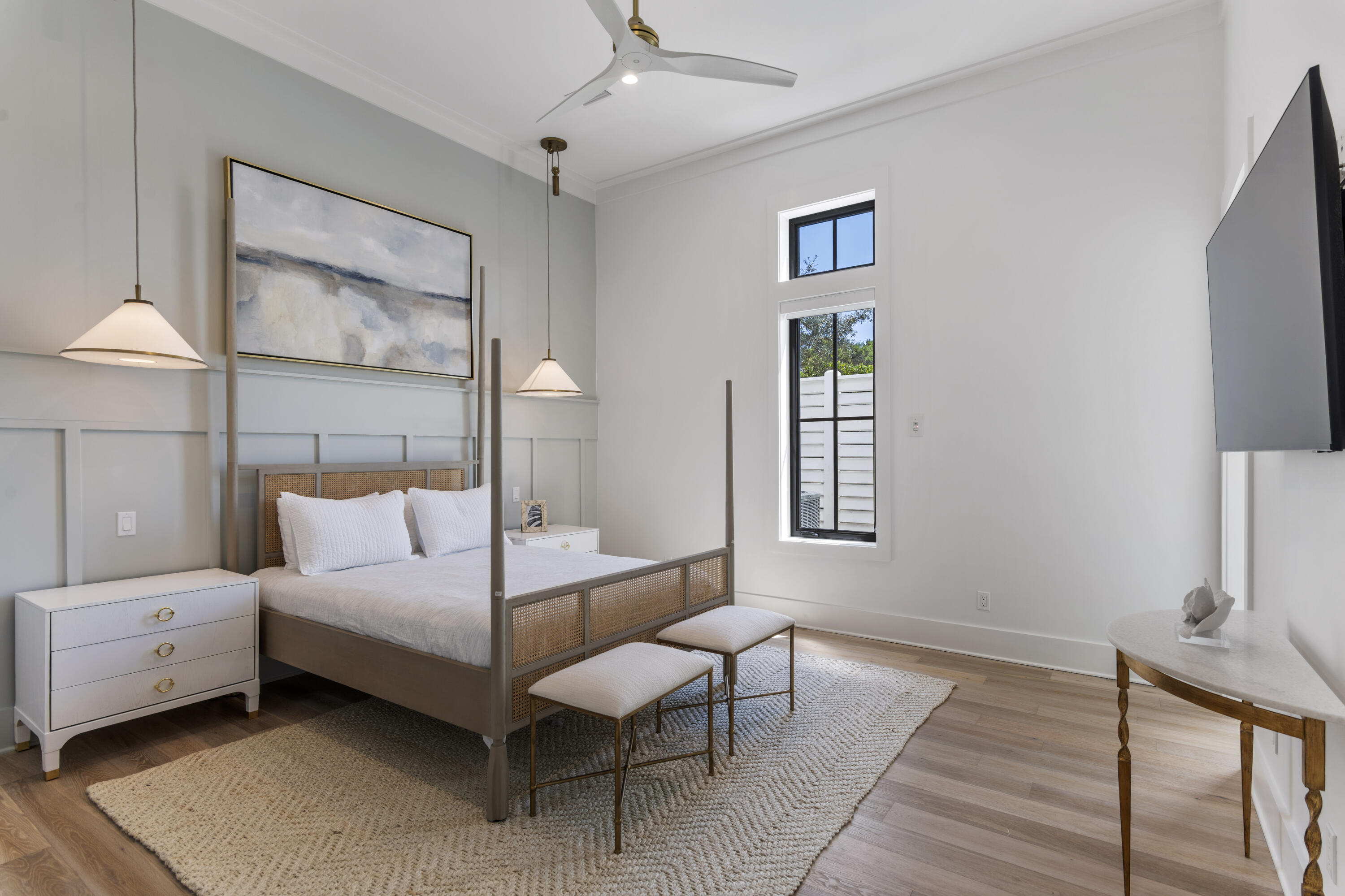140 South Wall Street Inlet Beach, FL 32461 - Photo 19 of 53 a bedroom with a bed and a window