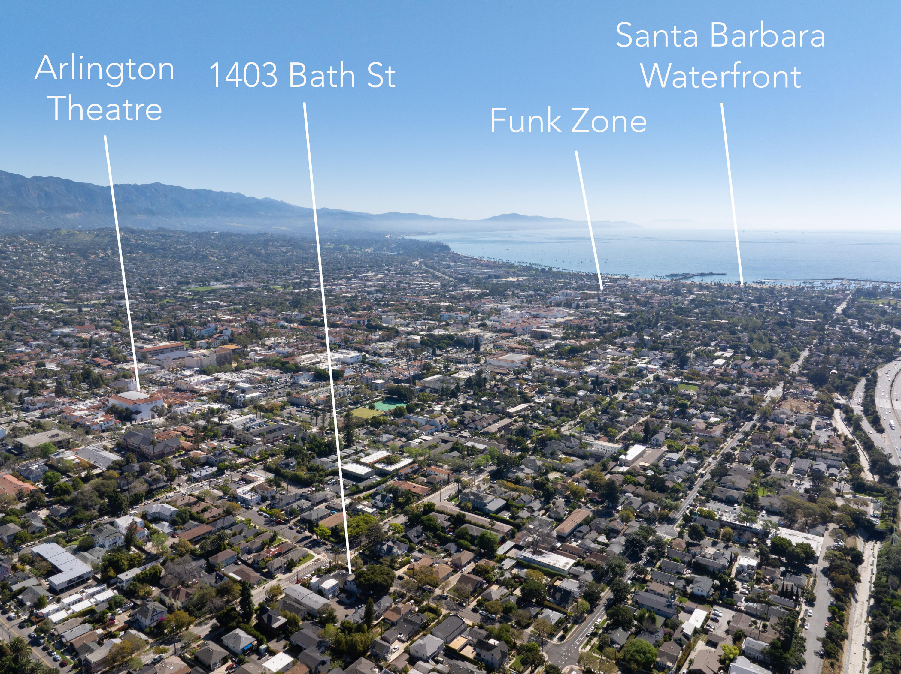1403 Bath Street Santa Barbara, CA 93101 - Photo 2 of 24 a view of a city