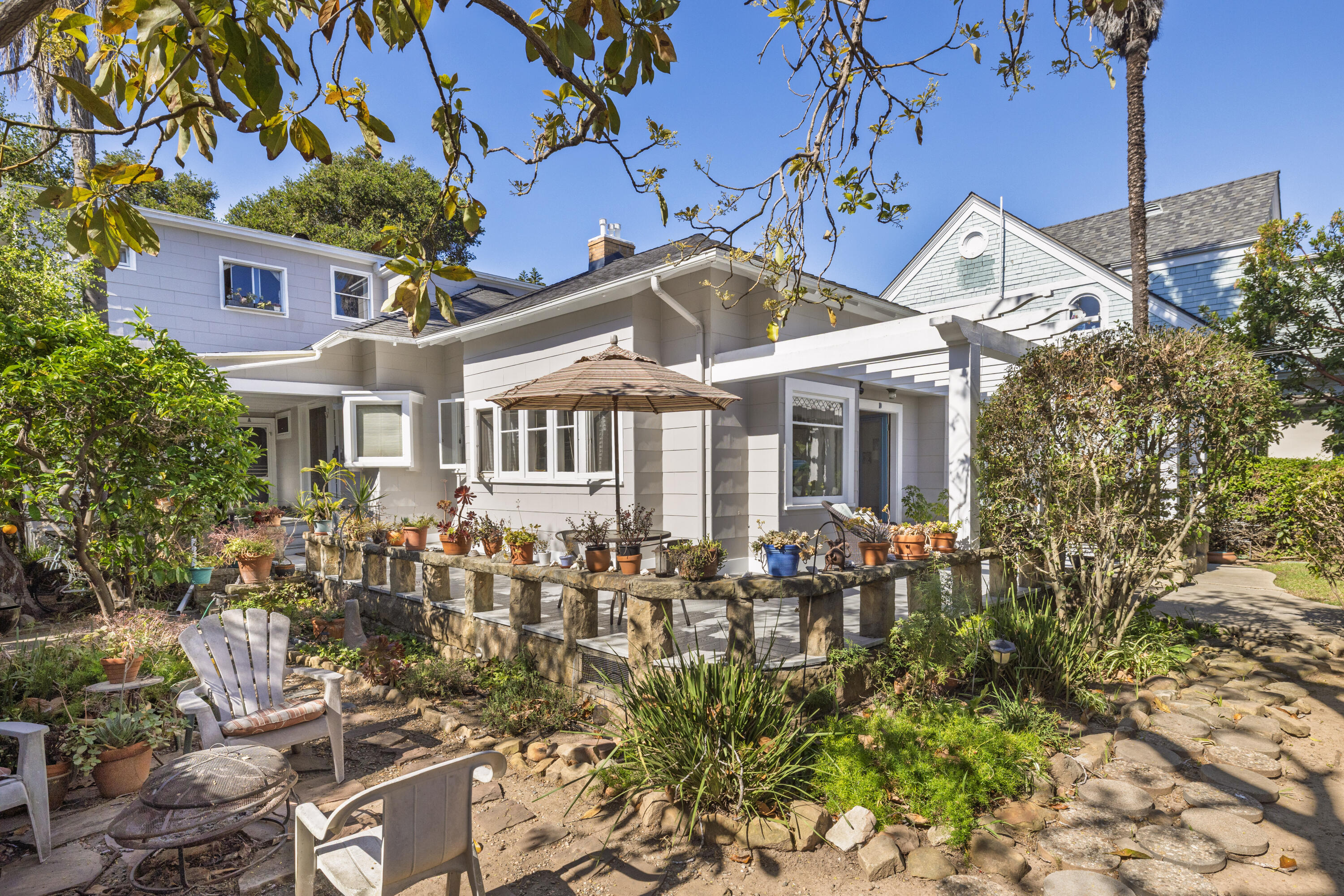 1403 Bath Street Santa Barbara, CA 93101 - Photo 10 of 24 a front view of a house with garden