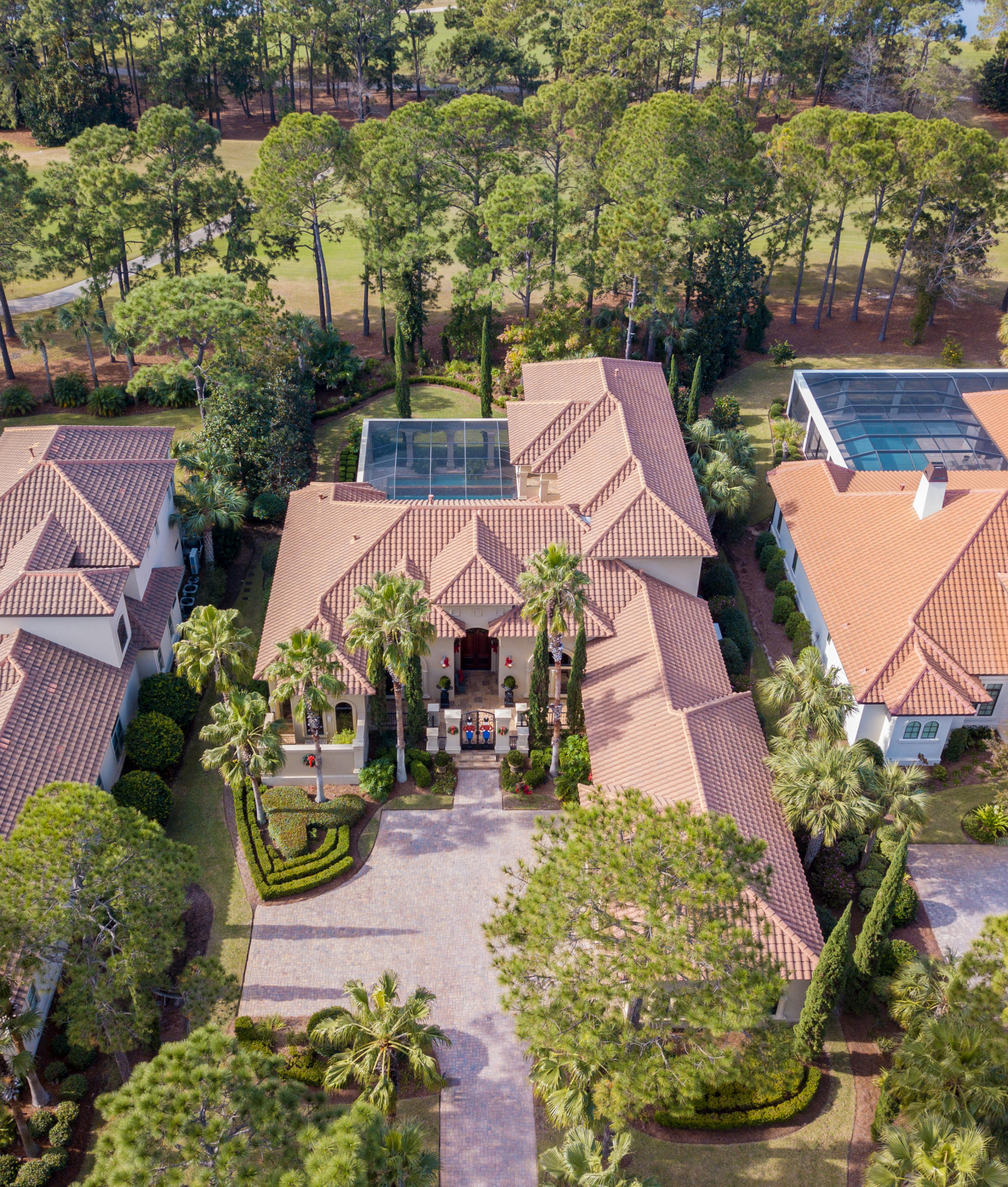 3594 Preserve Lane Miramar Beach, FL 32550 - Photo 3 of 35 an aerial view of a house with a yard and garden