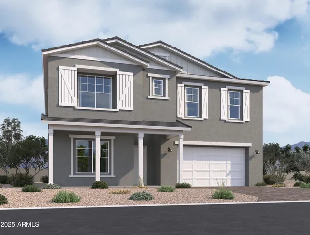 a front view of a house