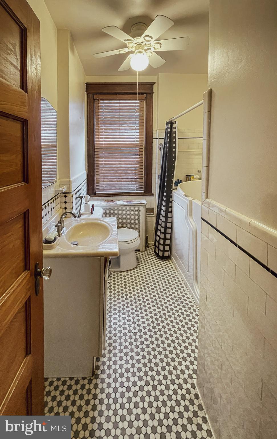 121 Raleigh Street Southeast Washington, DC 20032 - Photo 19 of 21 a bathroom with a sink a toilet a mirror and shower