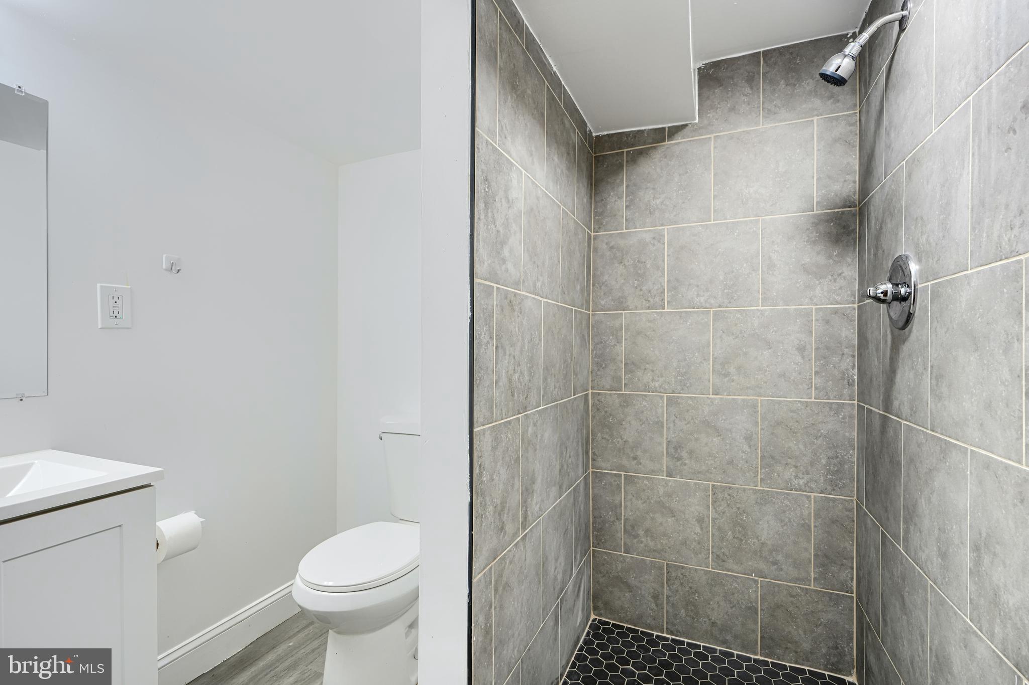 165 Hampshire Road Essex, MD 21221 - Photo 32 of 40 a bathroom with a toilet and a shower