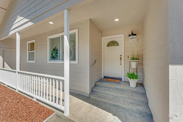 a view of a porch