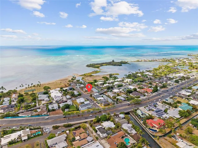 an aerial view of a city