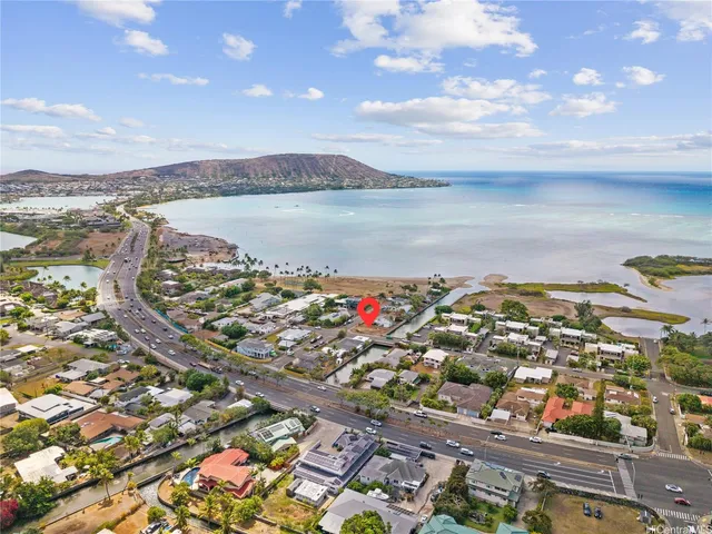 an aerial view of a city
