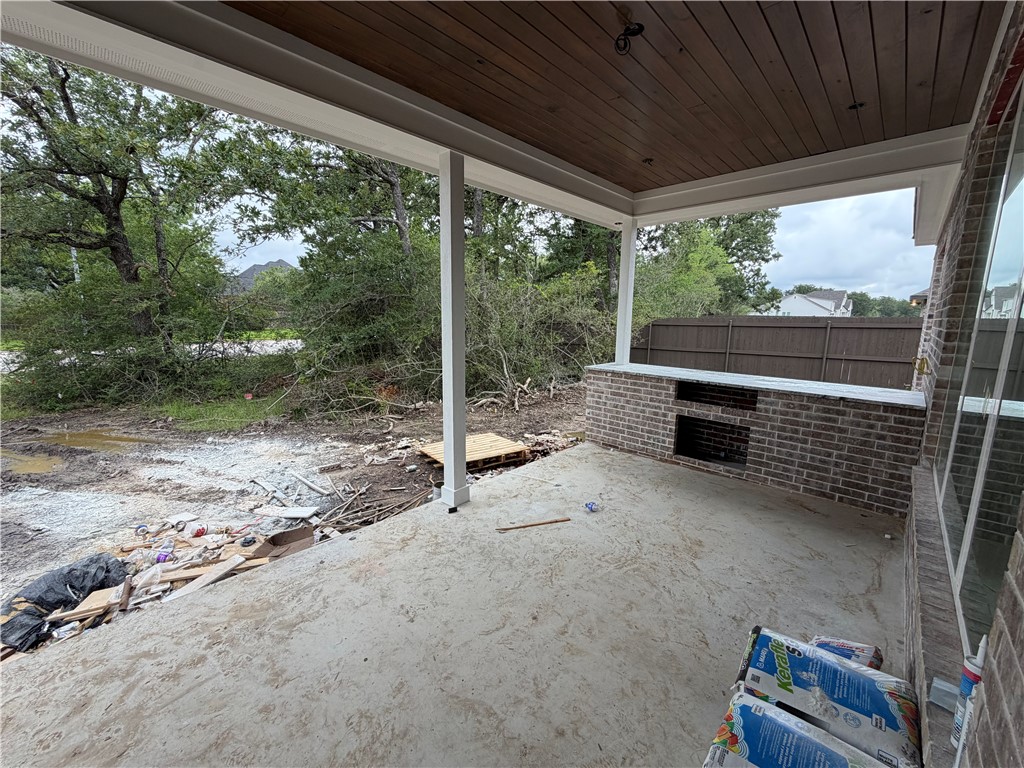 4017 Pacific Crest Way Bryan, TX 77802 - Photo 17 of 20 Outdoor kitchen/patio - no rear neighbors