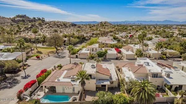 a view of outdoor space with seating