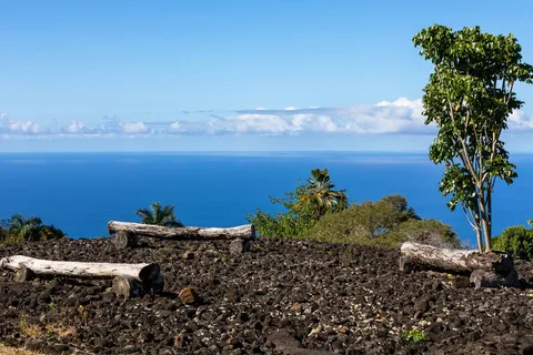 a view of a lake and mountain
