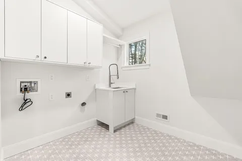 a view of kitchen and center island