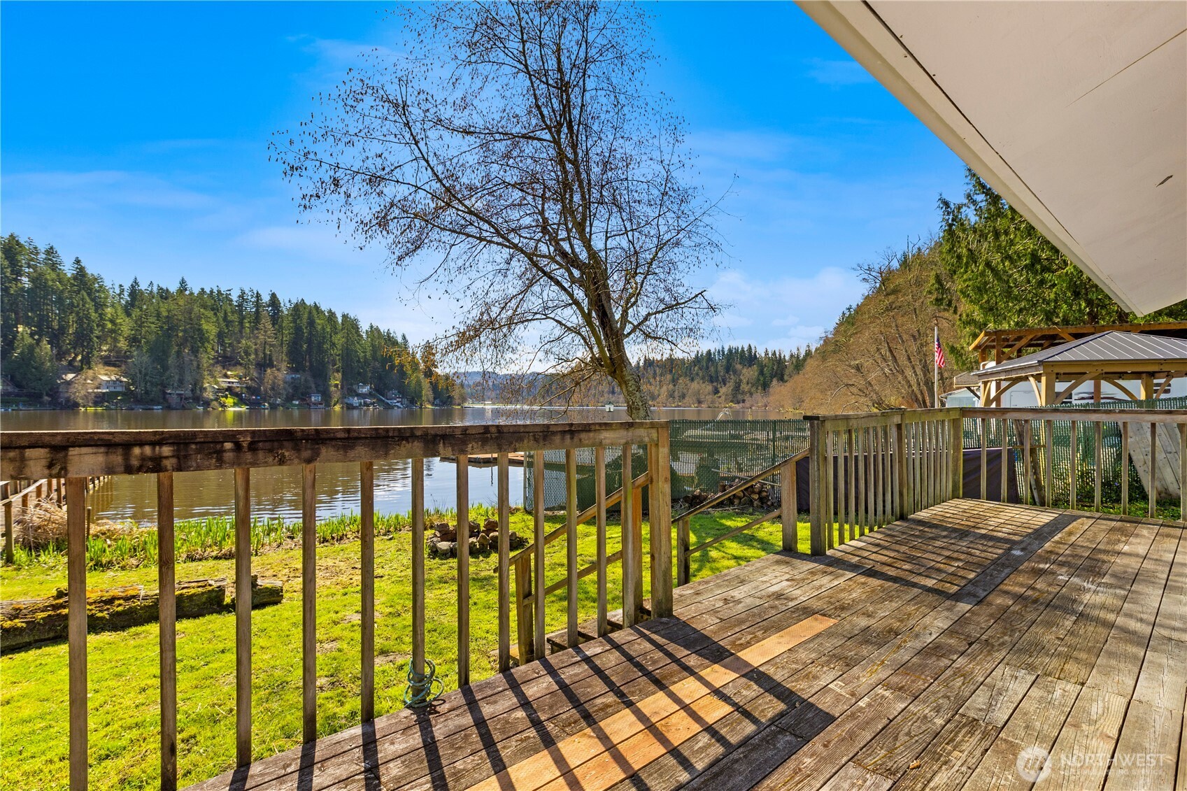 39201 Orville Road East Eatonville, WA 98328 - Photo 24 of 30 a view of a balcony with lake view