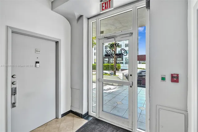 a living room with furniture and decor