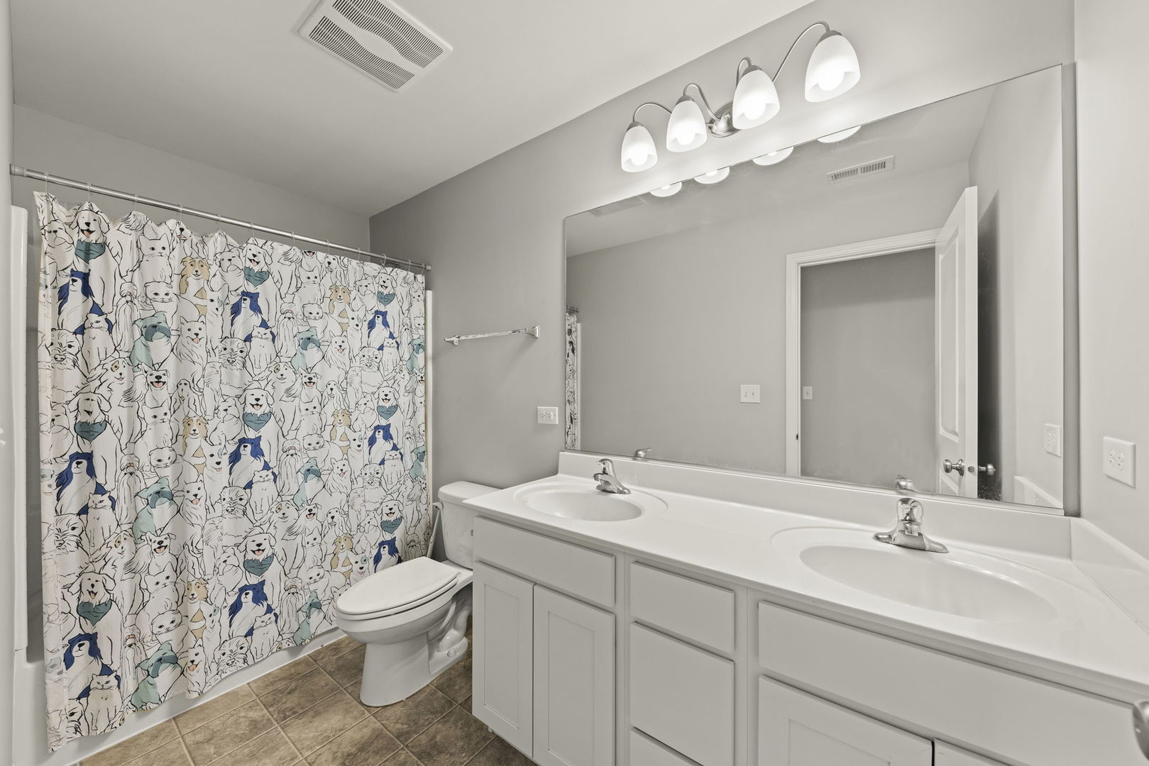 934 Redcliff Road New Lenox, IL 60451 - Photo 24 of 34 a bathroom with a double vanity sink mirror and toilet