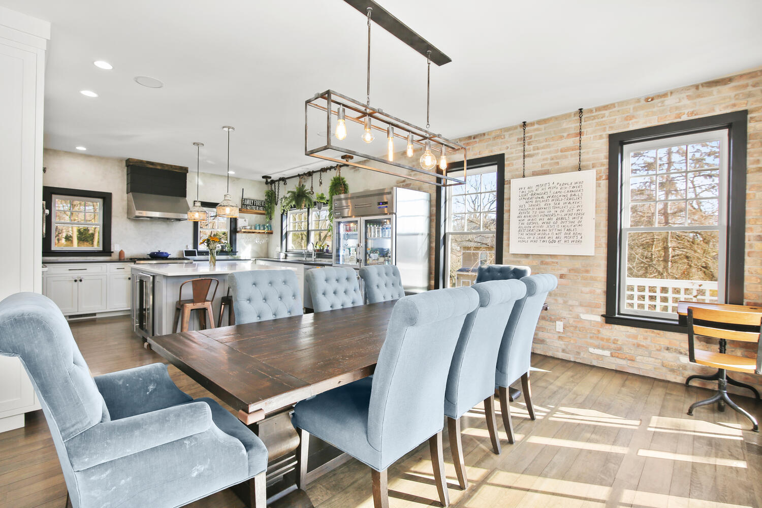 12 Pond Ridge Lane Rowayton, CT 06853 - Photo 11 of 35 a view of a dining room with furniture window and outside view