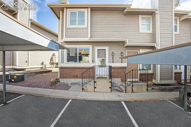 a view of a house with sitting area