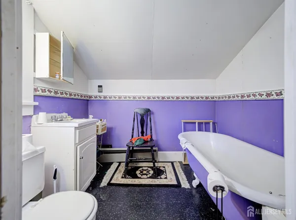 a room with a storage and utility