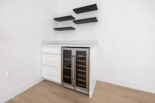 a house with trees in front of it