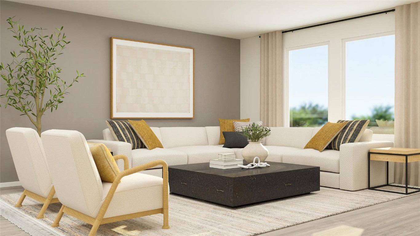 3045 Colusa Rdg Drive Katy, TX 77493 - Photo 21 of 26 a living room with furniture and floor to ceiling windows