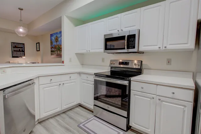 a view of boats in a lake