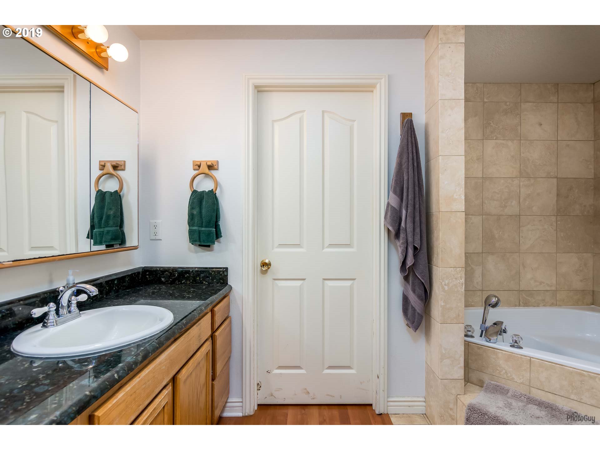 39639 Jasper Lowell Road Lowell, OR 97452 - Photo 11 of 32 a bathroom with a sink and a mirror