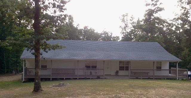 1206 Denny Road Dickson, TN 37055 - Photo 16 of 20 Front of Home with Large Covered Porch and open deck that wraps one side and all the across back of home - Private & Serene!