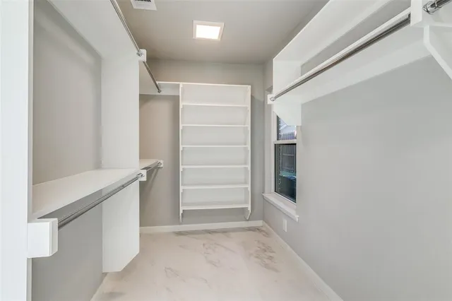 a view of walk in closet