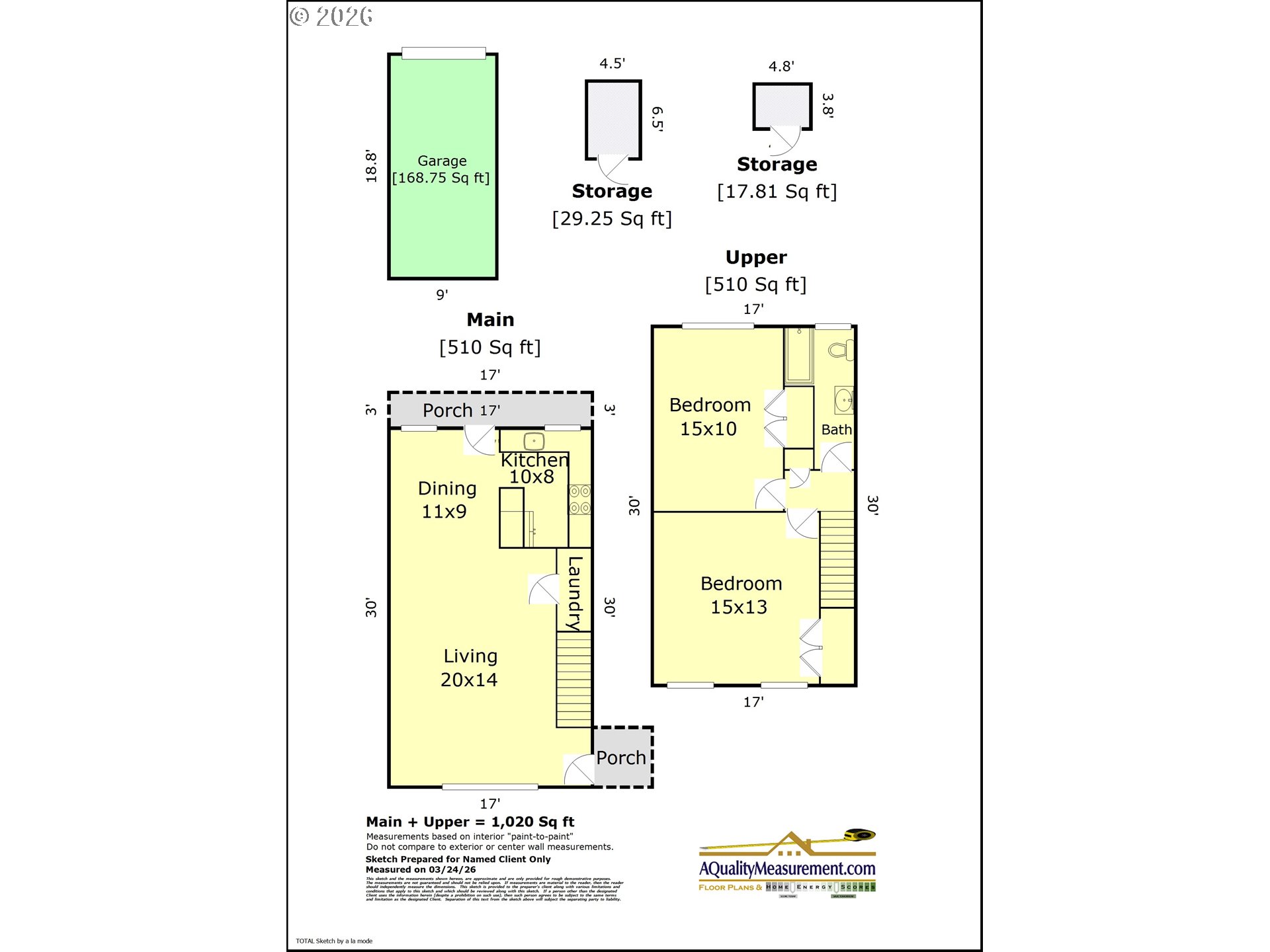 2025 Southeast Caruthers Street, Unit 11 Portland, OR 97214 - Photo 29 of 29 Floor Plan