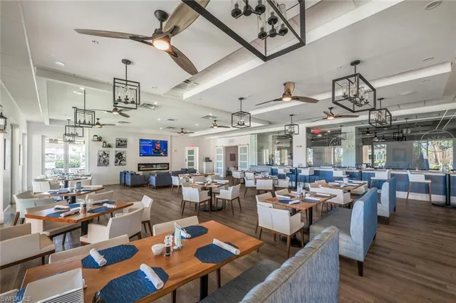 a living room with lots of furniture