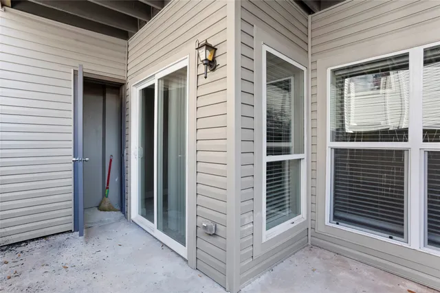 a view of front door of house