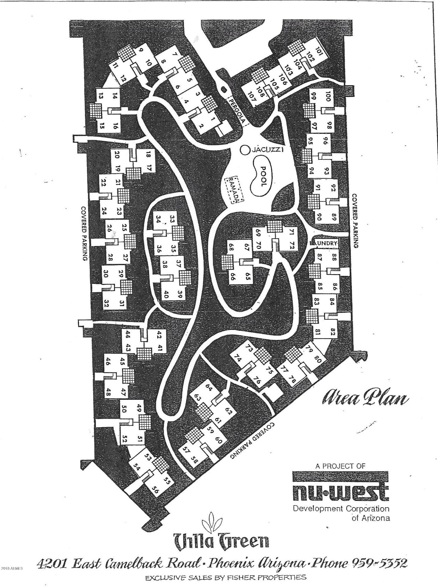 4201 East Camelback Road, Unit 92 Phoenix, AZ 85018 - Photo 15 of 15 Scan map
