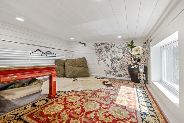 an outdoor space with patio