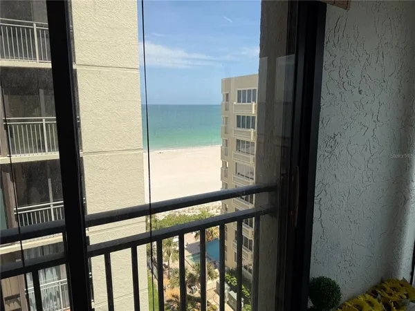a view of a balcony