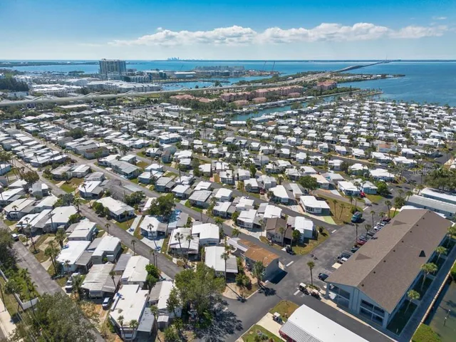 a city view with tall buildings