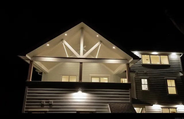 a view of street from the roof