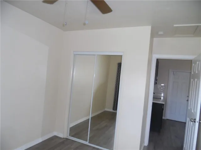 an entryway with a glass door