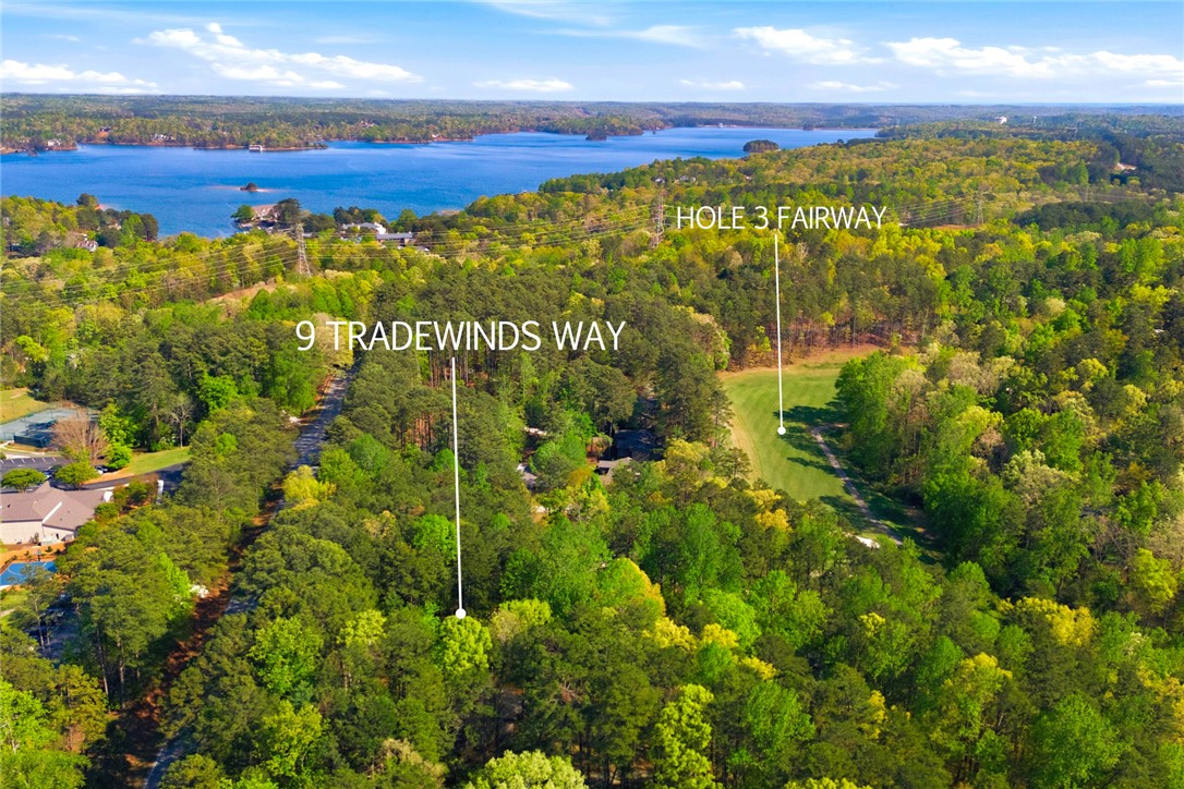 9 Tradewinds Way Salem, SC 29676 - Photo 38 of 45 This elevated view highlights the proximity to the serene lake and lush green golf course.