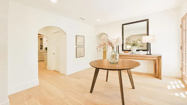 a view of bathroom with a window