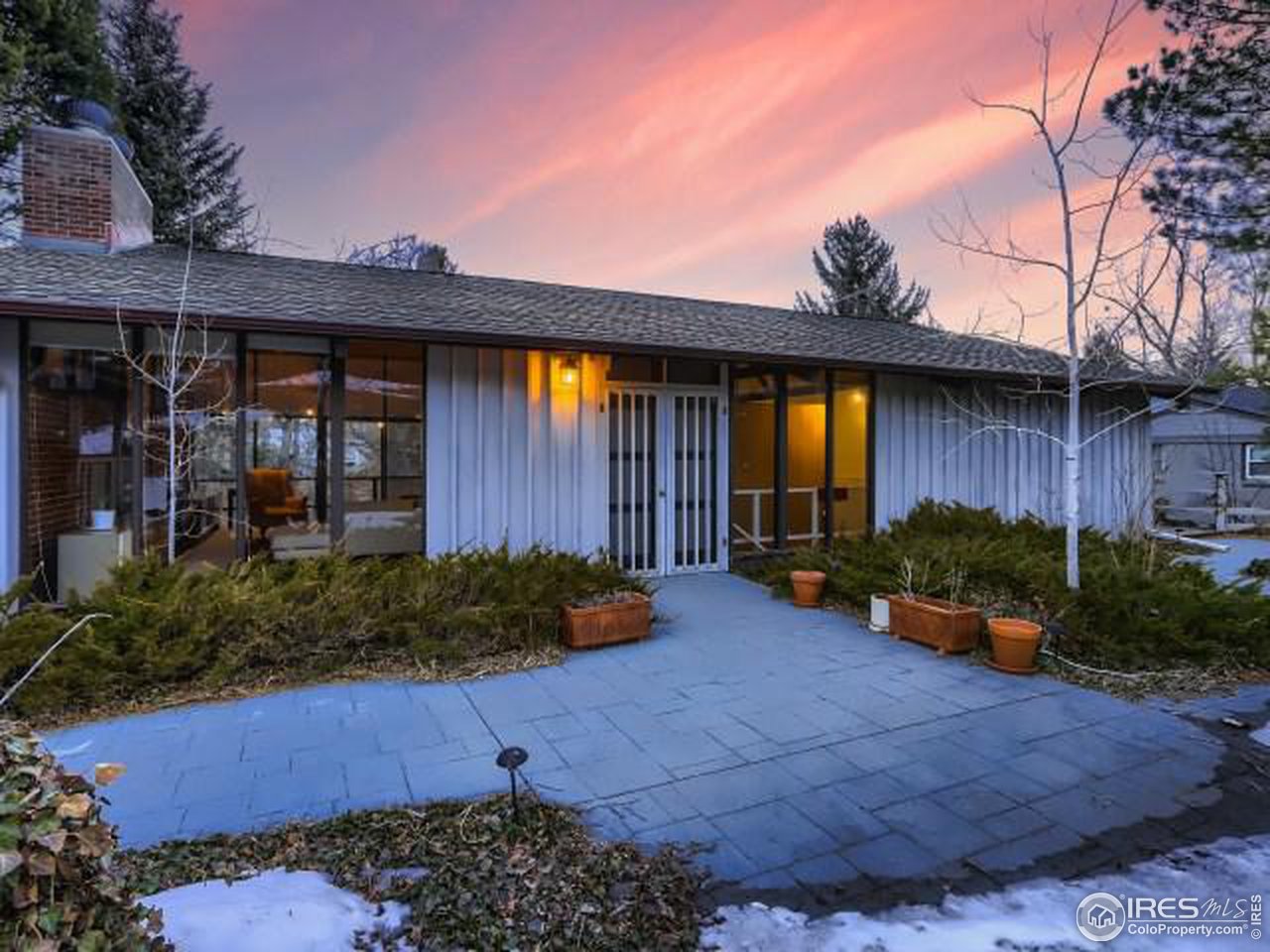 a front view of a house