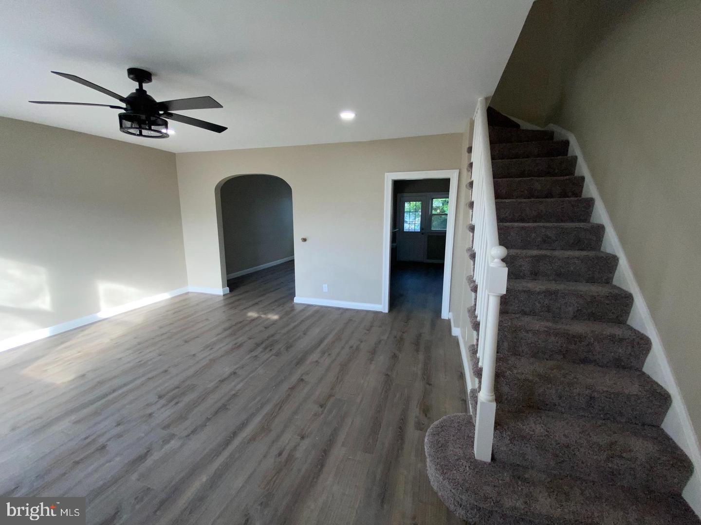 41 North Kossuth Street Baltimore, MD 21229 - Photo 3 of 30 a view of entryway and hall with wooden floor