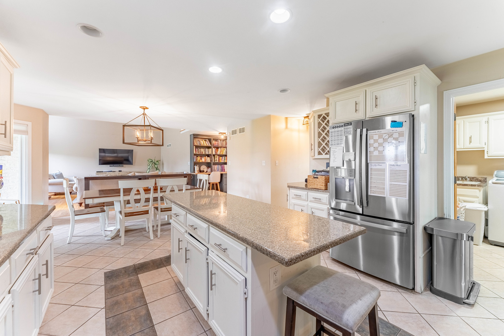1442 Kinross Street Flossmoor, IL 60422 - Photo 14 of 53 a kitchen with granite countertop a sink appliances cabinets and furniture