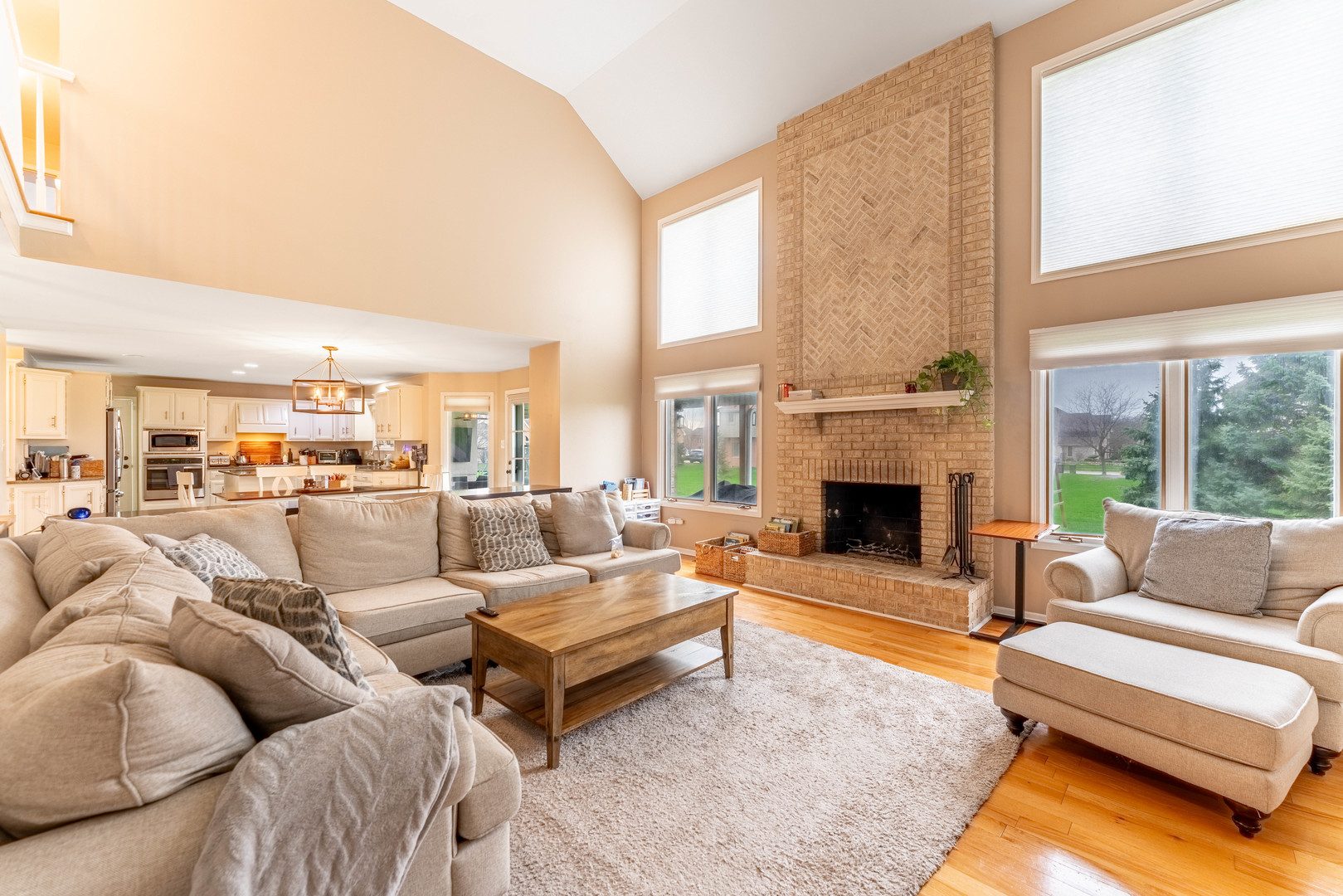 1442 Kinross Street Flossmoor, IL 60422 - Photo 16 of 53 a living room with furniture fireplace and a large window
